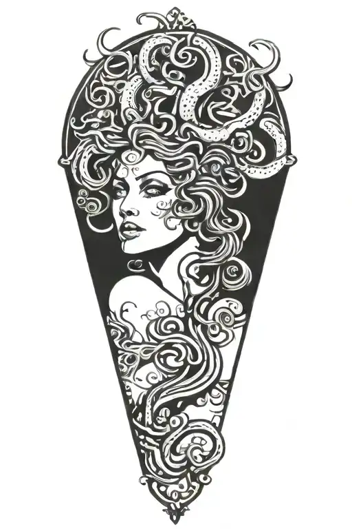 Medusa tattoo design idea