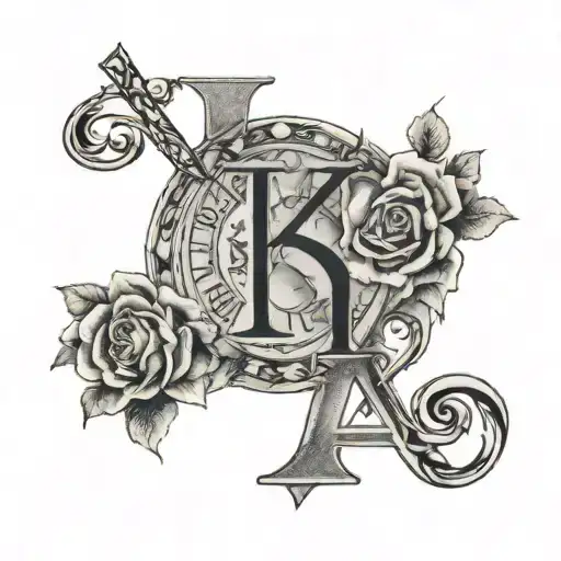 my parents birthdays in Roman numerals one on August 17 the other may 4 tattoo design idea