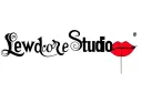 "Lewdcore Studio" "Lewdcore Studio" with bright red lips in between the text tattoo design idea