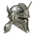 cavaliers' helmet tattoo design idea