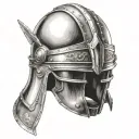 cavaliers' helmet tattoo design idea