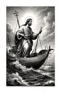 St Peter navigating life's journey tattoo design idea