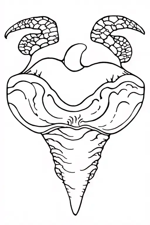 Waves turtle kora enata shark's tooth ocean tattoo design idea