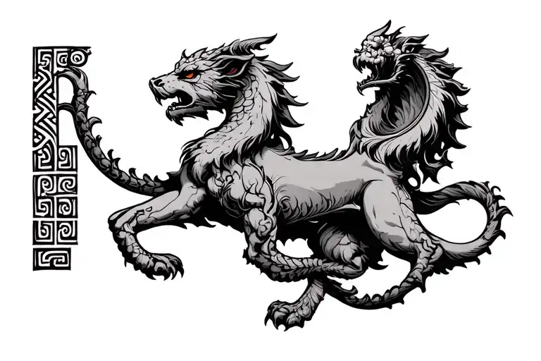 Chimera greek mythology tattoo tattoo design idea