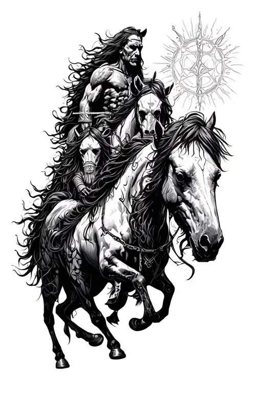 four Horsemen Of The Apocalypse tattoo design idea