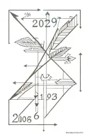 Single Arrow with the year dates 1977, 2006 and 2008 tattoo design idea