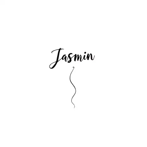 "Jasmin" Name Tatto tattoo design idea