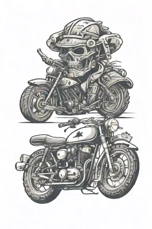 offroad motor barman 66 69 96 tattoo design idea