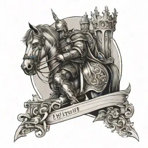 King Arthur tattoo design idea