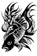 Lucas Calixto, fish, overcoming tattoo design idea