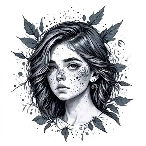 Freckle tattoo design idea
