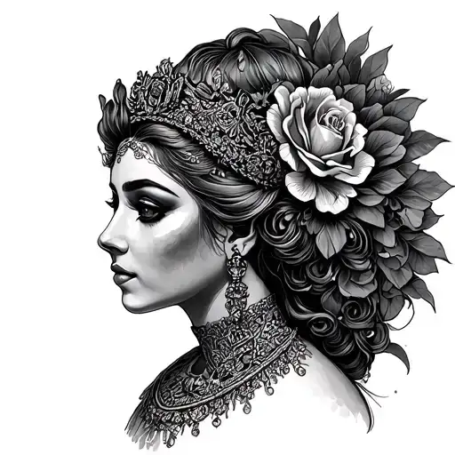Empress tattoo design idea