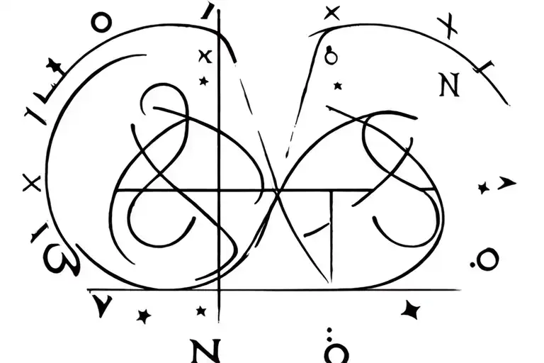 zodiac combining Aquarius cancer and libra tattoo design idea