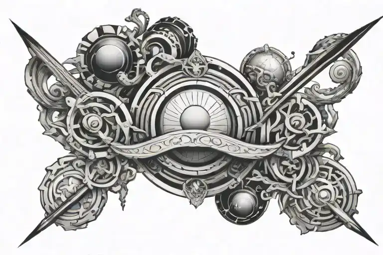 aqurius,minmalist,uranus tattoo design idea