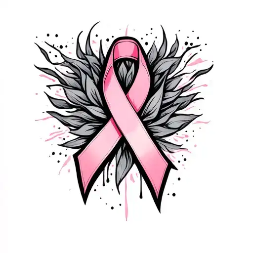 breast cancer tattoo design idea