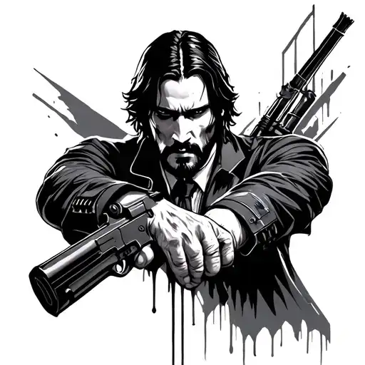 John wick tattoo design idea