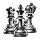 queen chess piece tattoo design idea
