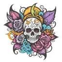 grief tattoo design idea