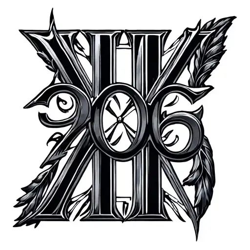 1980 Roman Numerals tattoo design idea