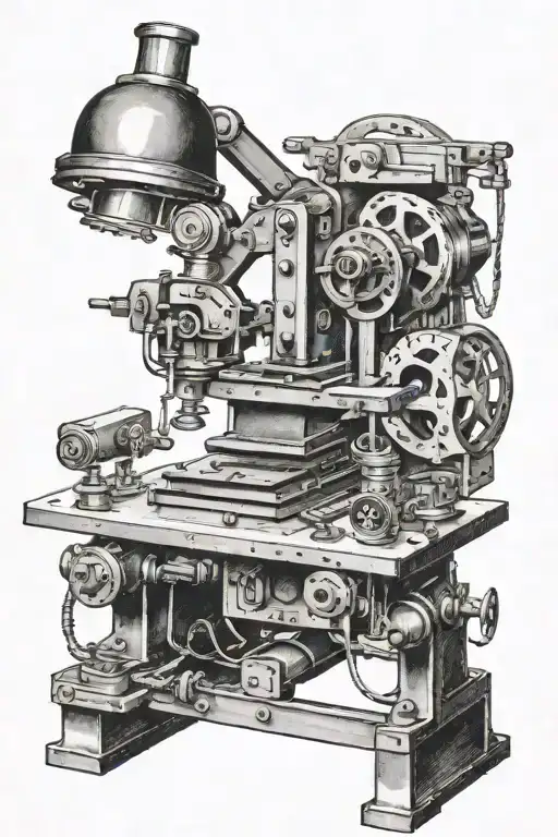 tooling equipment forming tattoo design idea