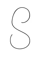cursive C tattoo design idea