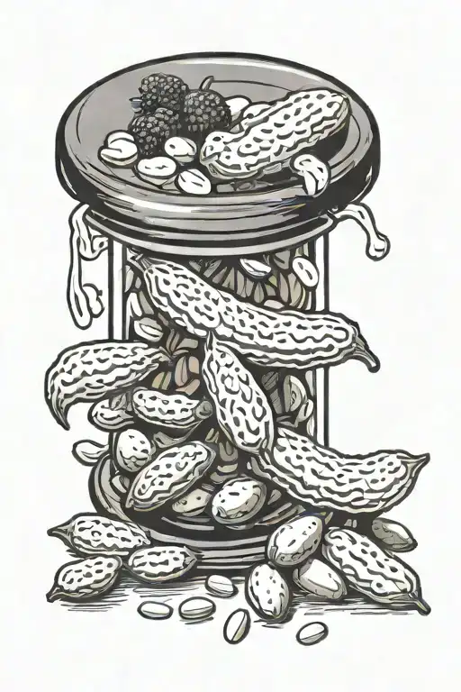 peanut and Pickle tattoo design idea