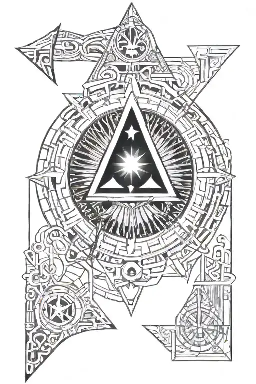 warhammer 40k - stargate tattoo with egyptian tattoo design idea