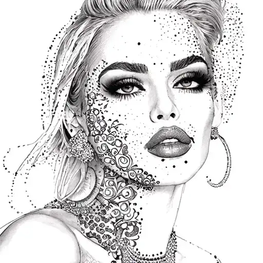 Lady Gaga tattoo design idea