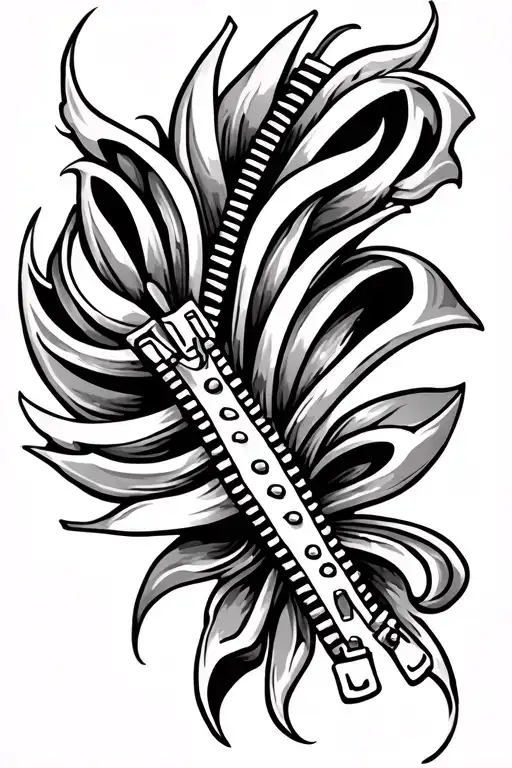 zipper tattoo design tattoo design idea