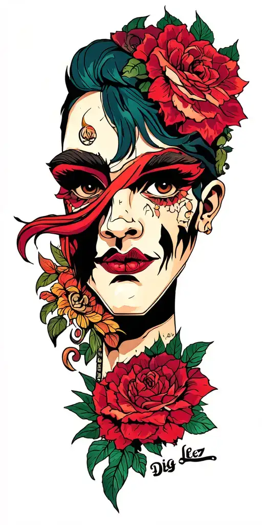 Big Lez tattoo design idea