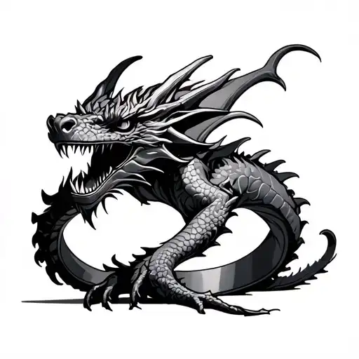 Dragon Ring tattoo design idea