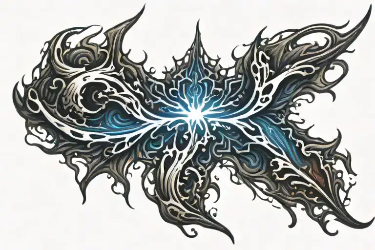 Darkness bleeding tattoo design idea