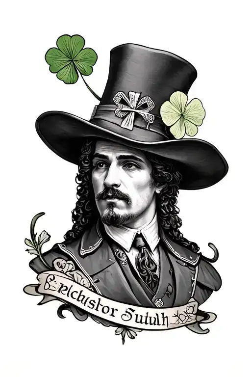 irish history sleeve tattoo design idea