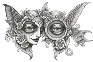 Gemini Two Face tattoo design idea