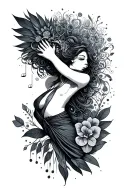 travel, spiritual, sex, music, dance, tattoo design idea