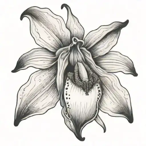 Lady Slipper tattoo design idea