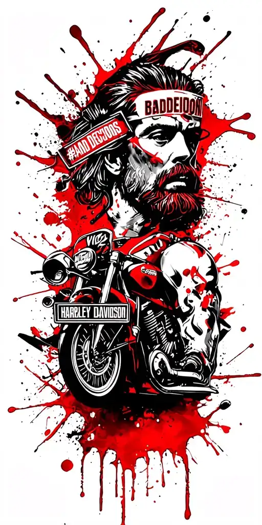 "#BadDecisions "  Sagittarius and harley davidson themed tattoo design tattoo design idea