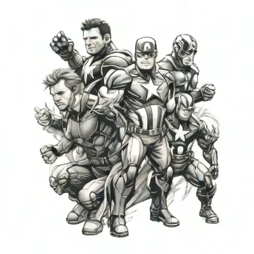 avengers tattoo design idea