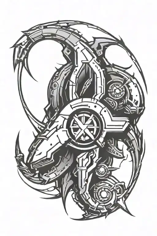 Renegade Symbol from Mass Effect logo tattoo design idea