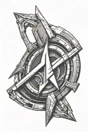 Renegade Symbol from Mass Effect logo tattoo design idea