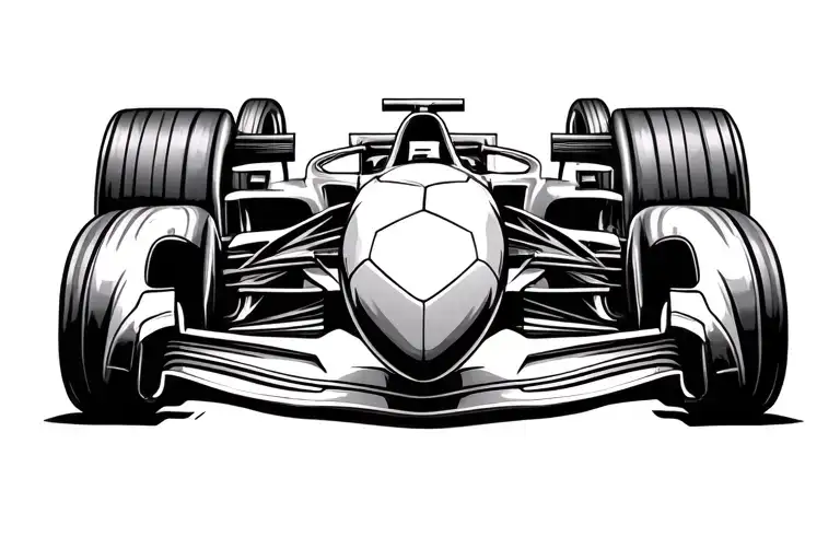 Biceps band tattoo showing my passion for football and formula one tattoo design idea