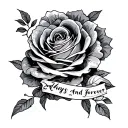 Always And Forever tattoo design idea