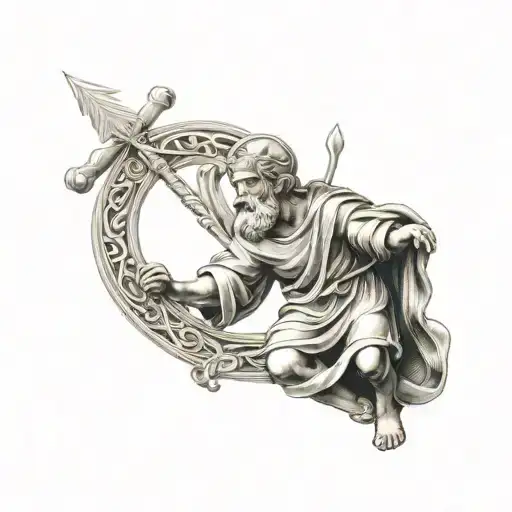 st Christopher tattoo design idea