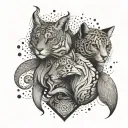A design symbolizing the bond between siblings and cousins tattoo design idea