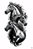 4 horsemen apocalypse tattoo design idea