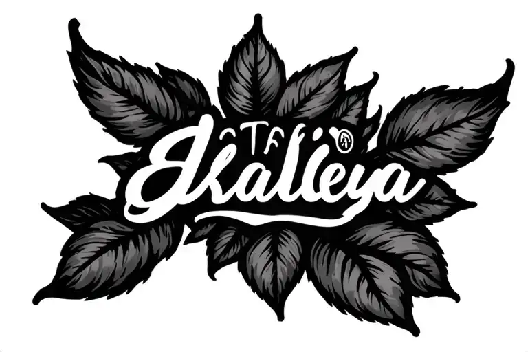 Cataleya, Azalea, Elena, Milo name tattoo tattoo design idea