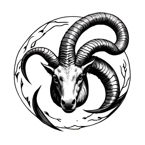 earth sign Capricorn tattoo design idea