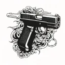 glock tattoo design idea