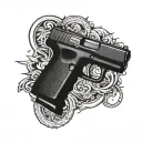 glock tattoo design idea