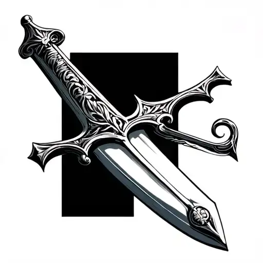 Bible Sword tattoo design idea